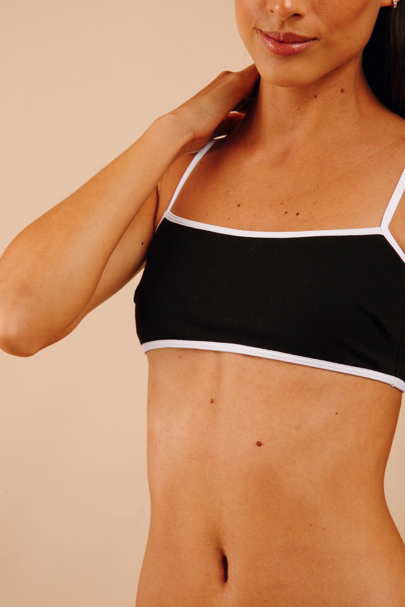 BRALETTE MIA BLACK - ALGODÓN PIMA