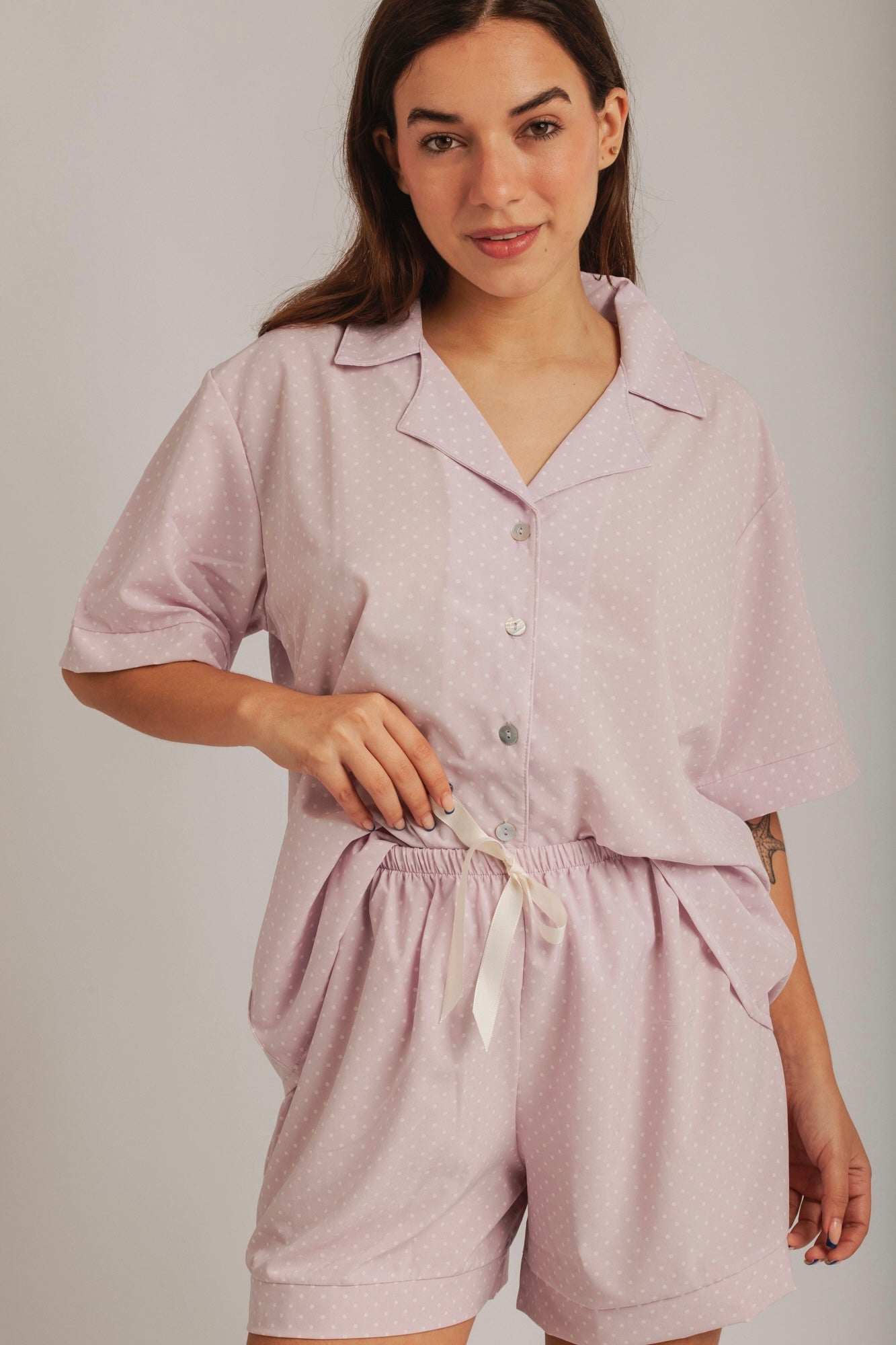 PIJAMA HANNAH LILA - SEDA