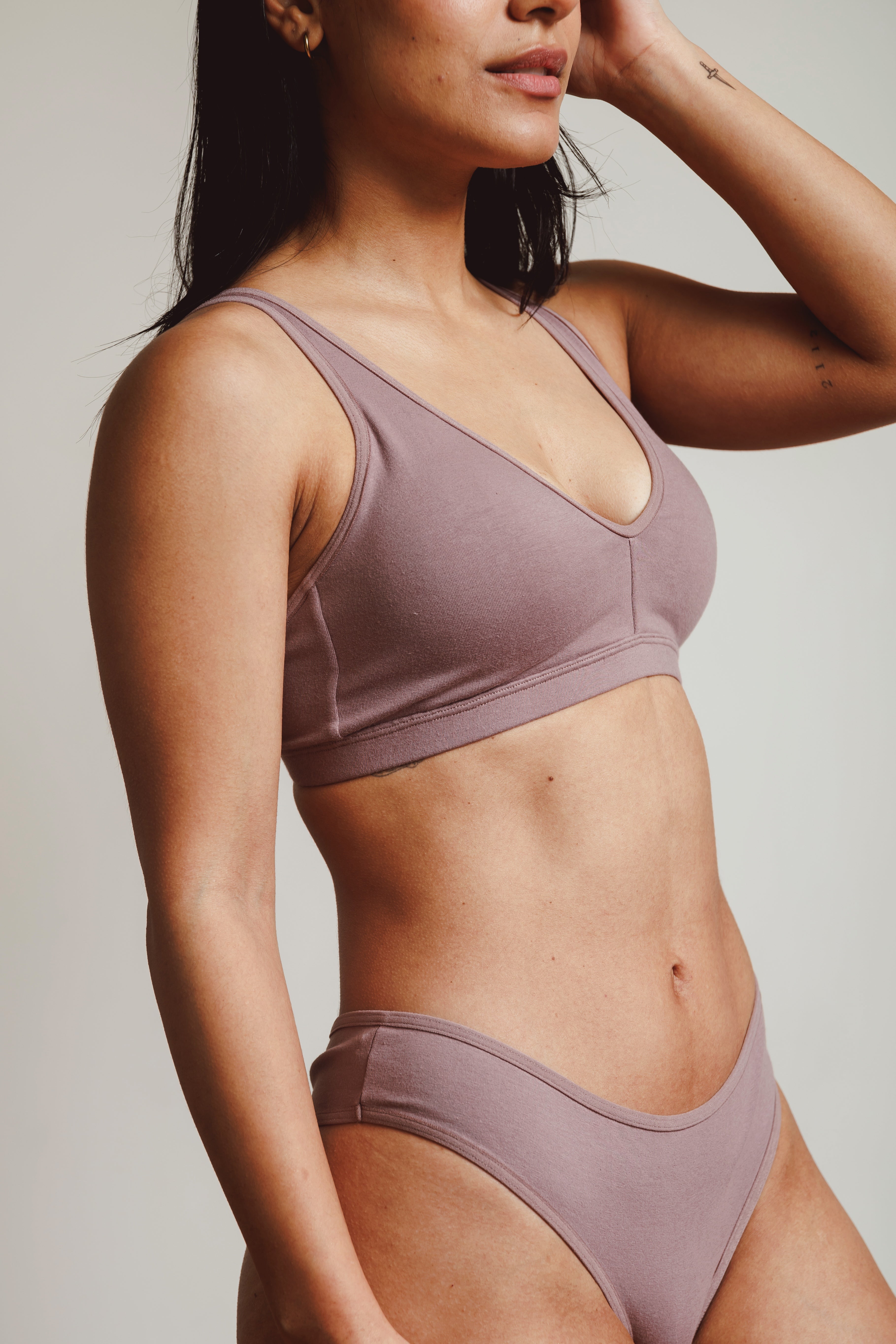 BRALETTE LARA COCOA - ALGODÓN PIMA