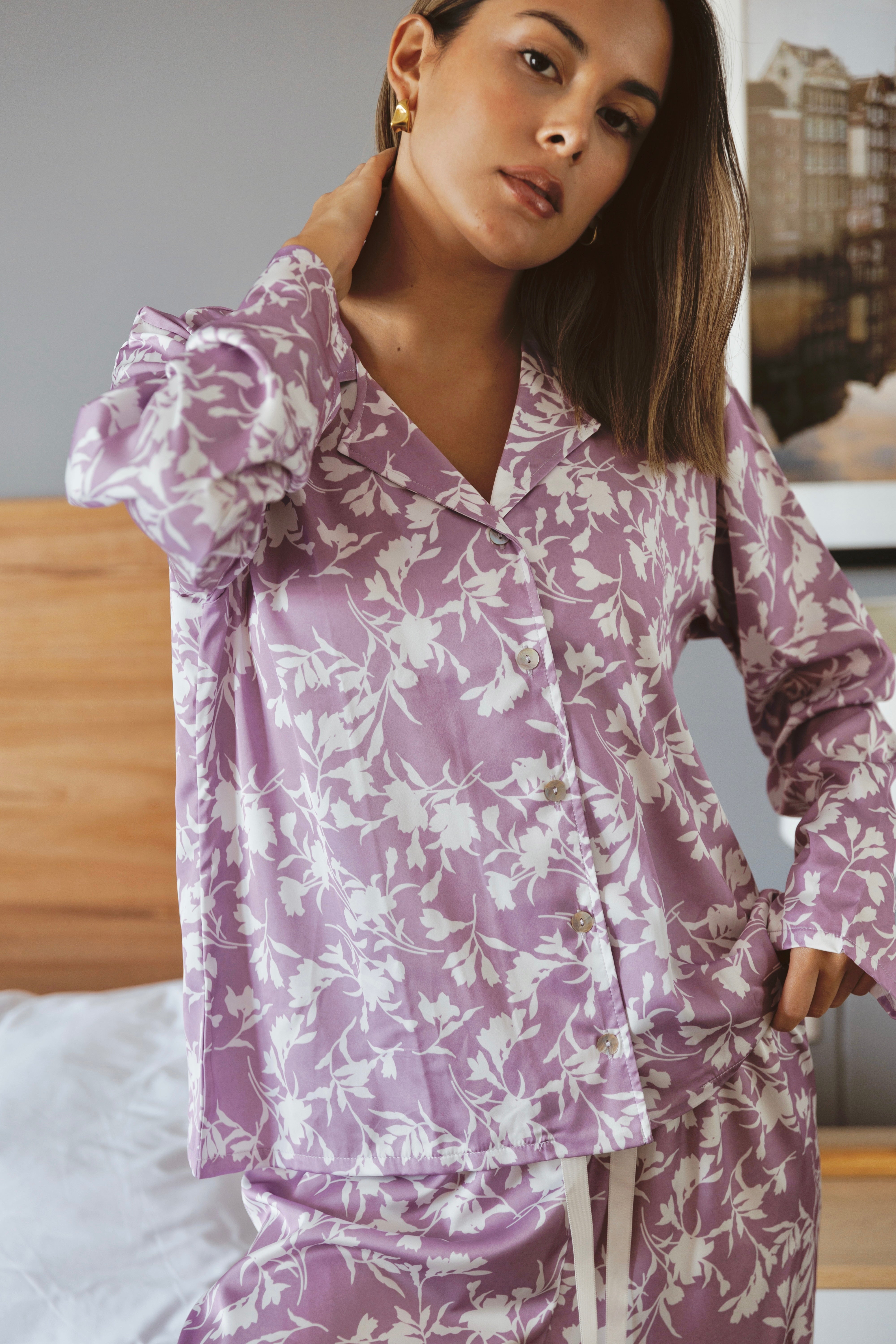 PIJAMA MILA LILA - SEDA