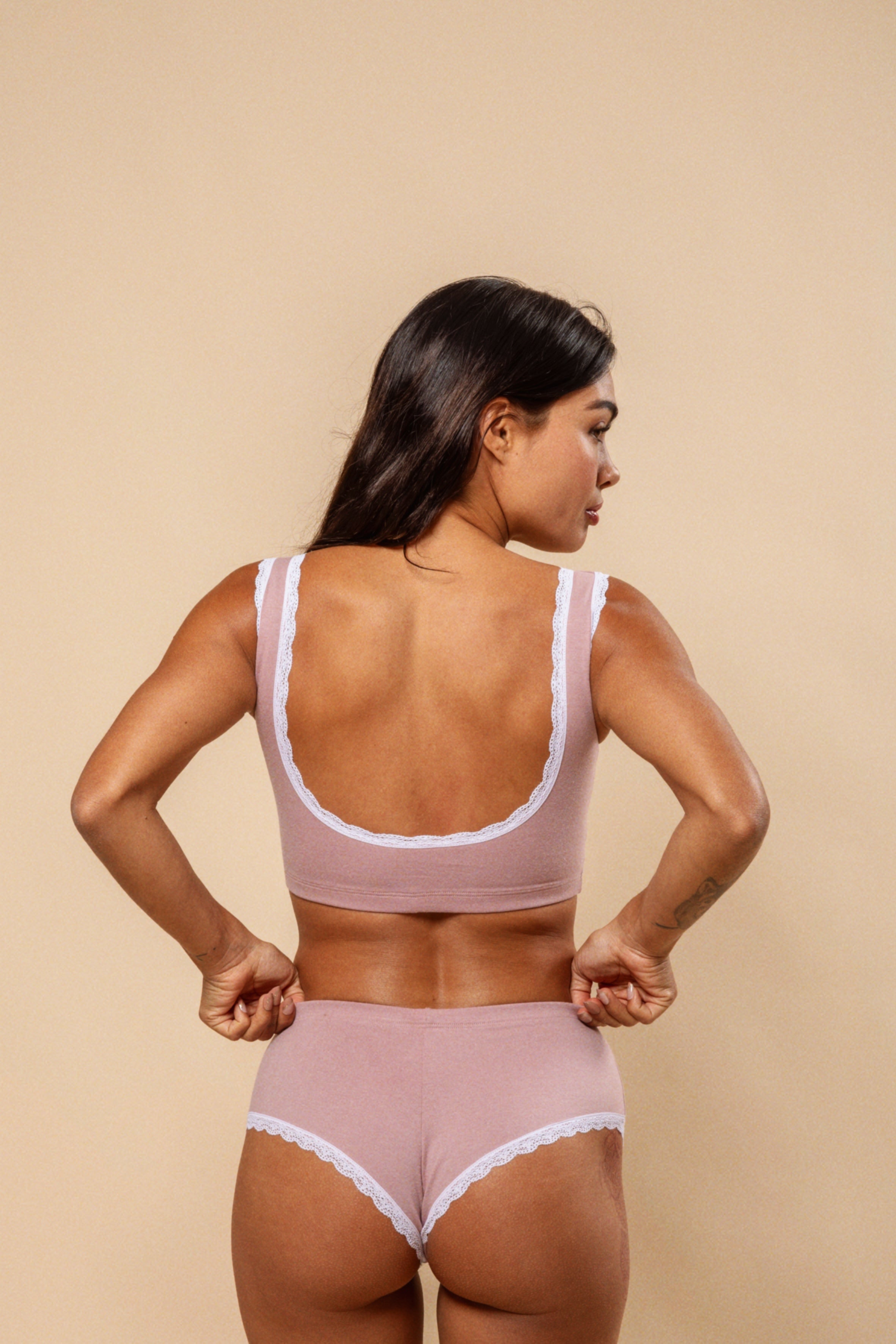 BRALETTE ZARA PALO ROSA - ALGODÓN PIMA