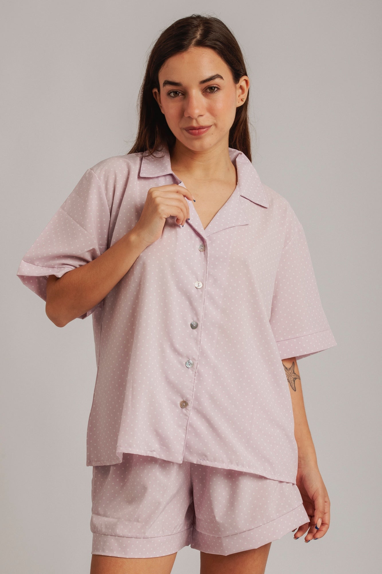 PIJAMA HANNAH LILA - SEDA