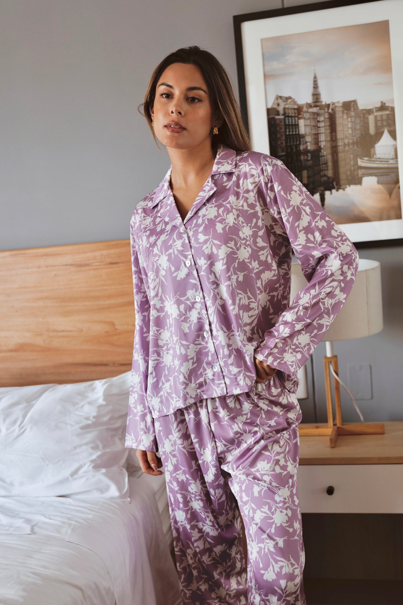 PIJAMA MILA LILA - SEDA