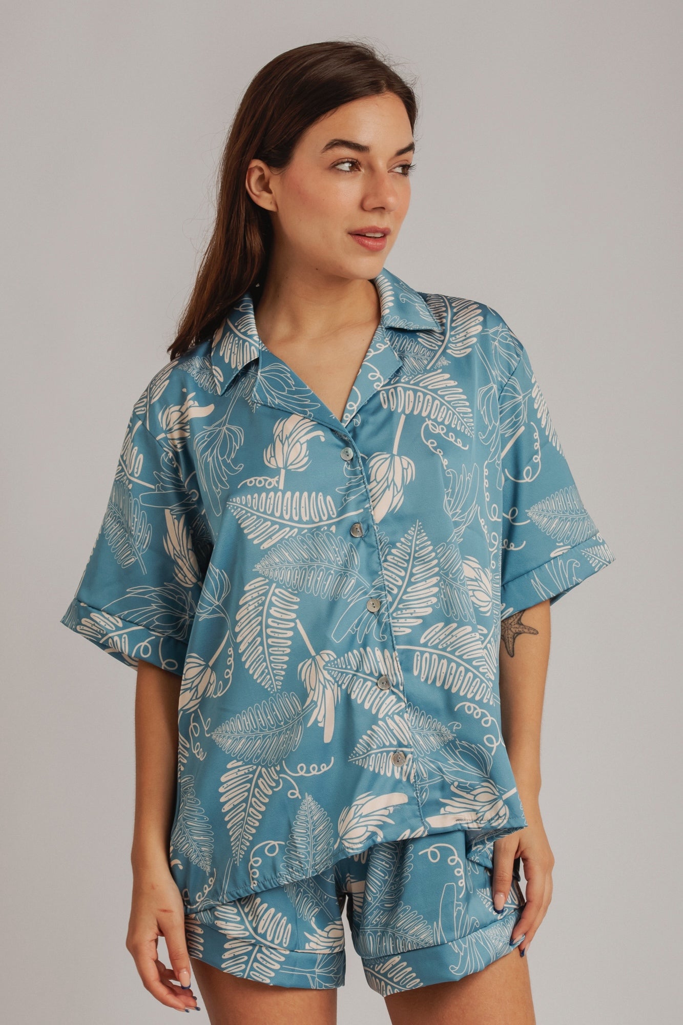 PIJAMA HANNAH ACERO - SEDA