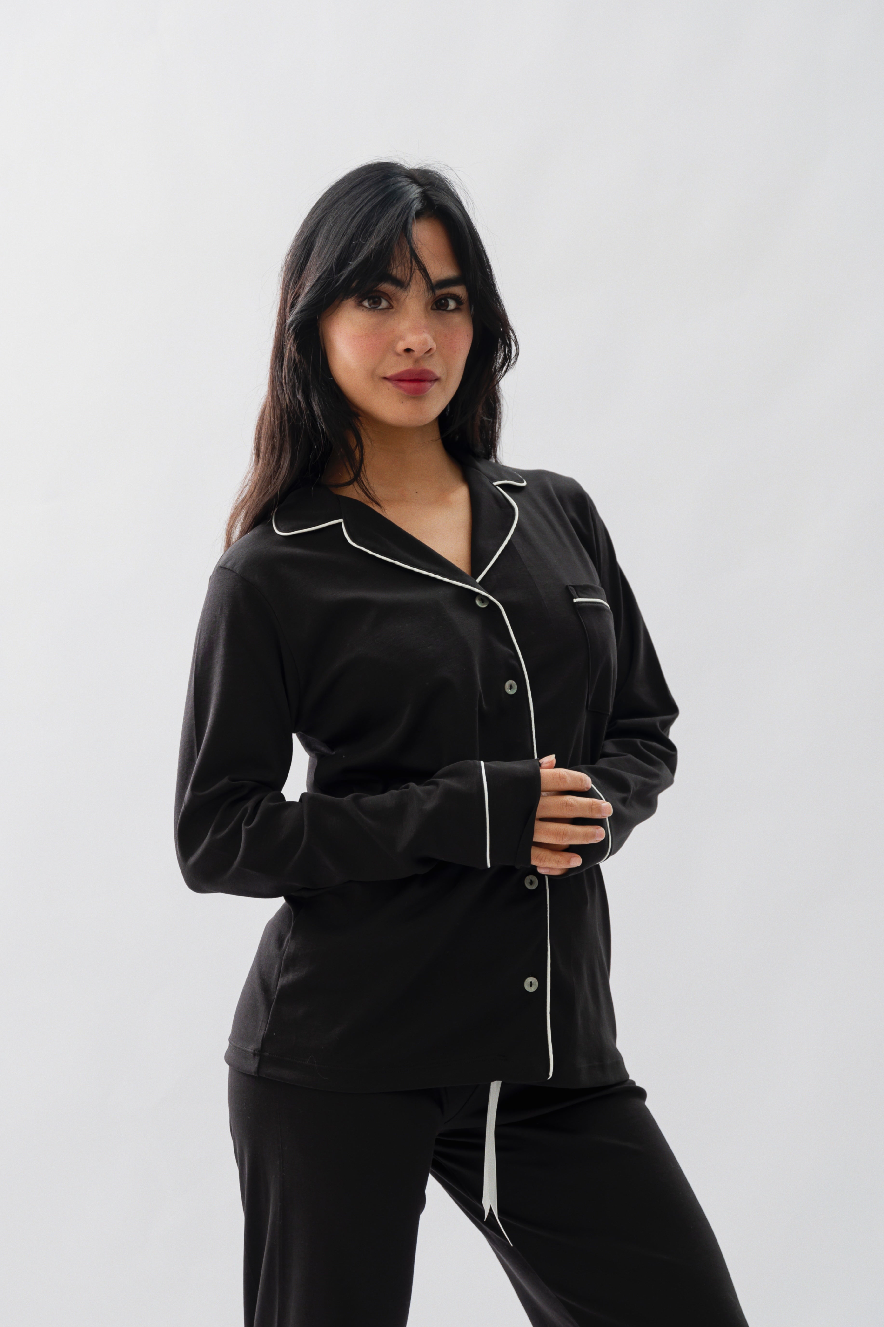 Pijama Nairobi Negra - Algodón Pima