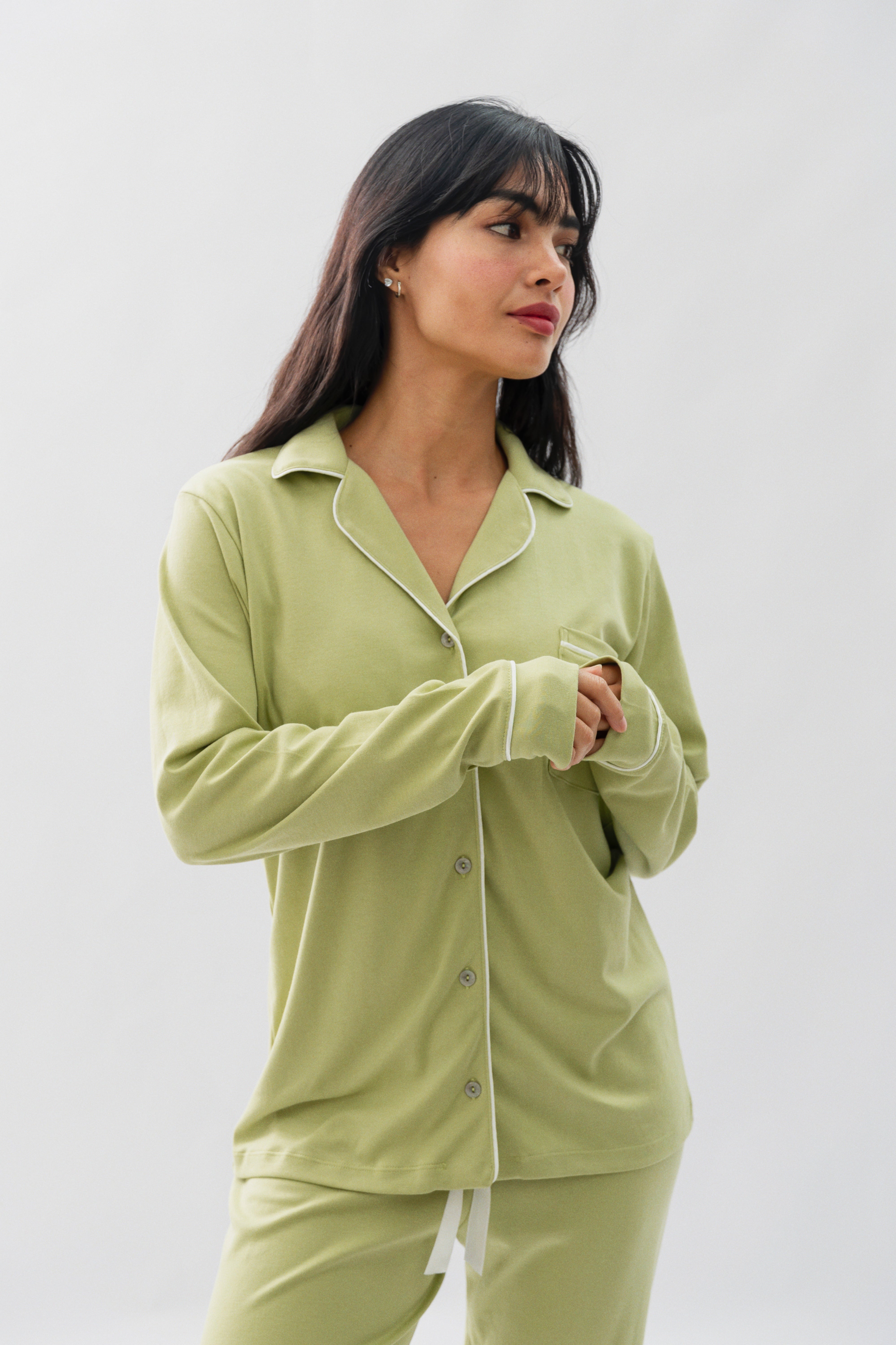 Pijama Nairobi Verde - Algodón Pima