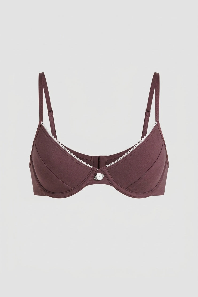 Bralette Giorgia Uva - Algodón Pima