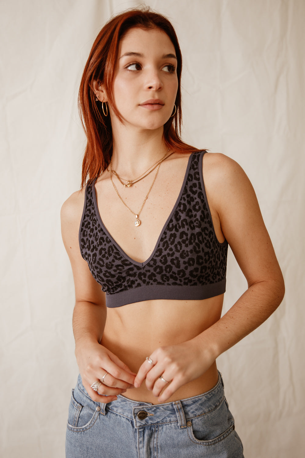 BRALETTE MIA ANIMAL PRINT AZUL