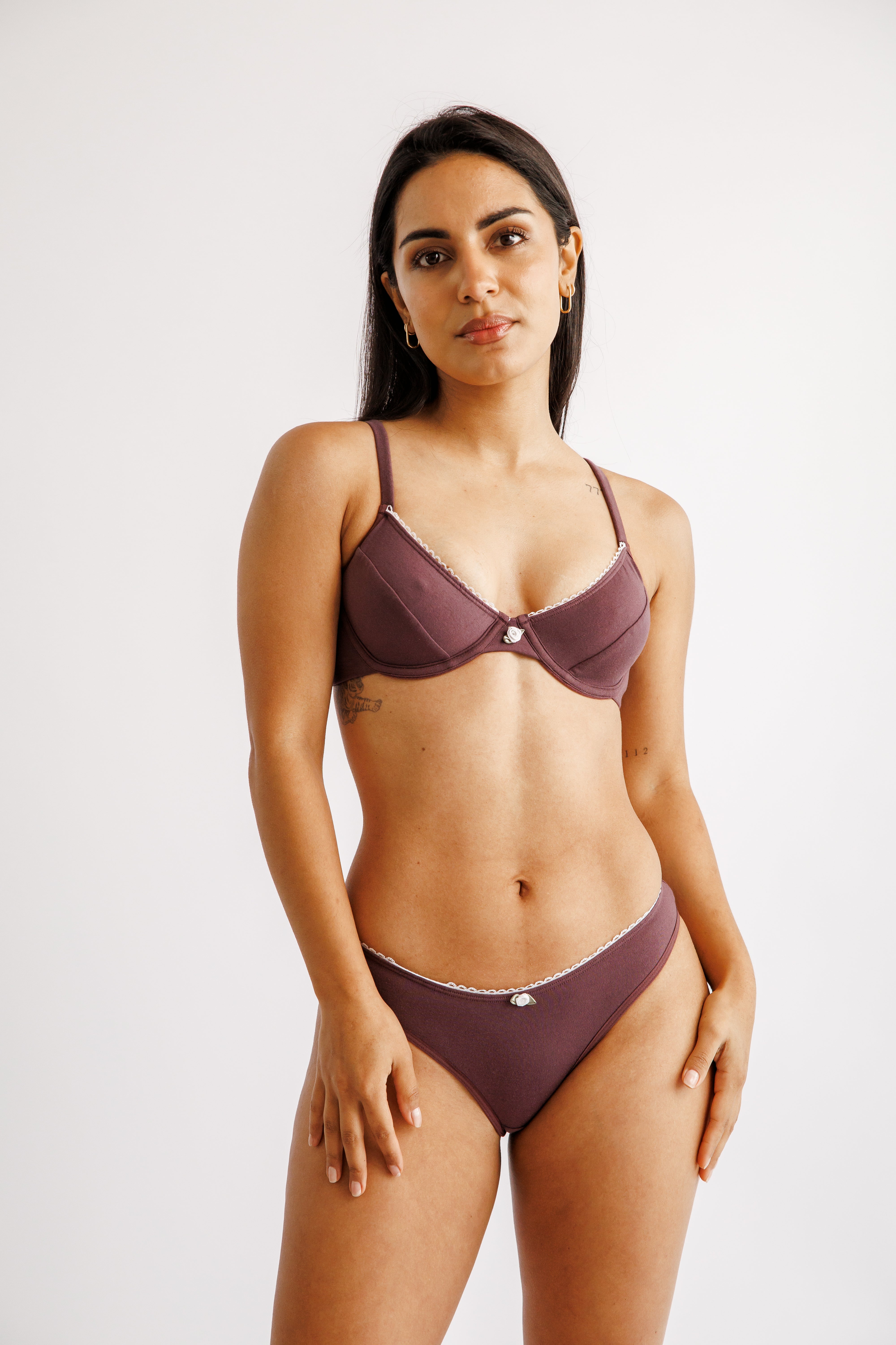 Bralette Giorgia Uva - Algodón Pima