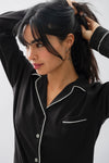 PIJAMA NAIROBI NEGRO - ALGODÓN PIMA