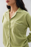 PIJAMA NAIROBI VERDE SAGE - ALGODÓN PIMA