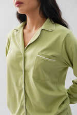 PIJAMA NAIROBI VERDE SAGE - ALGODÓN PIMA