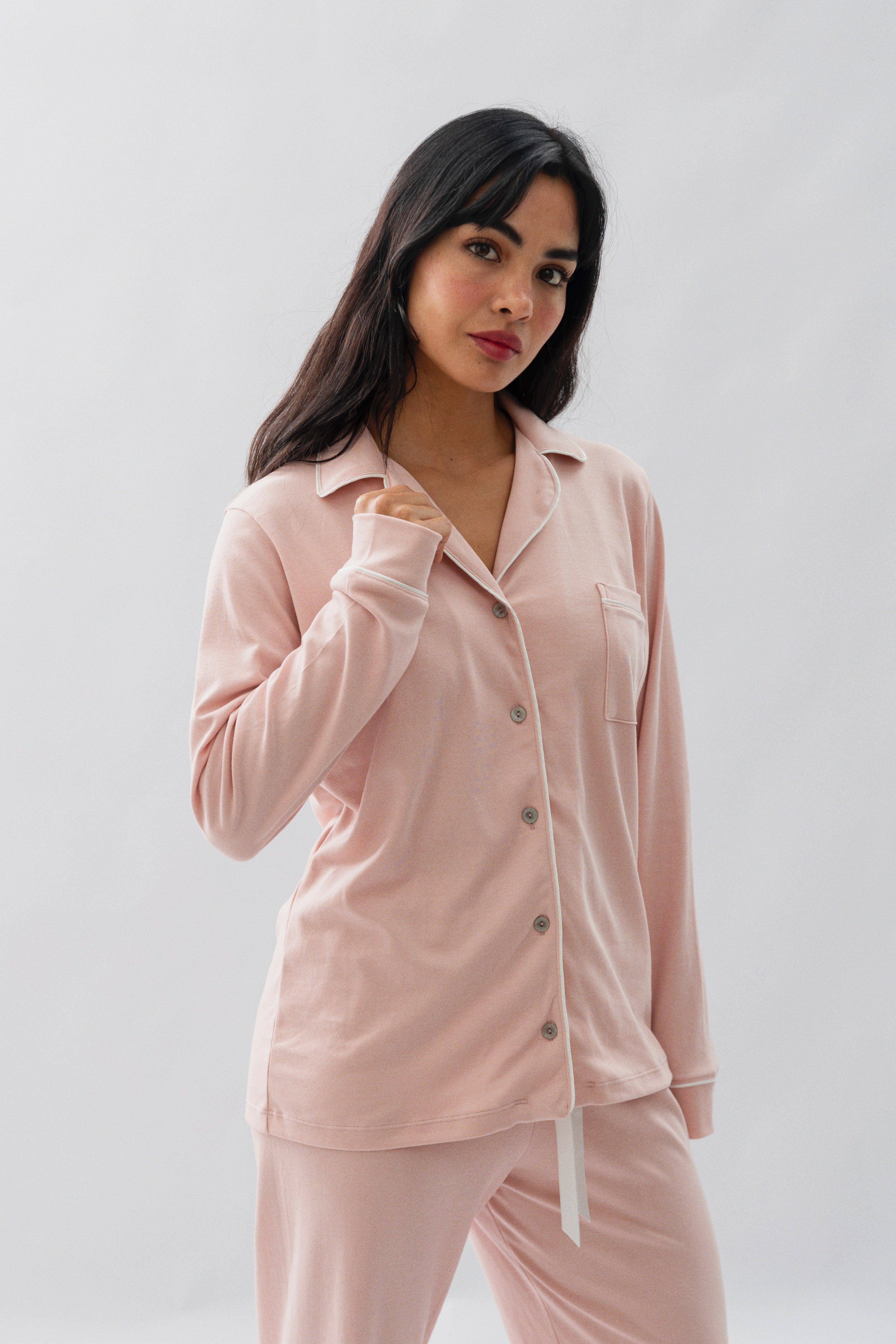 PIJAMA NAIROBI ROSA - ALGODÓN PIMA