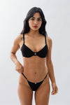 BRALETTE GIORGIA BALCONETTE NEGRO Y ROSA
