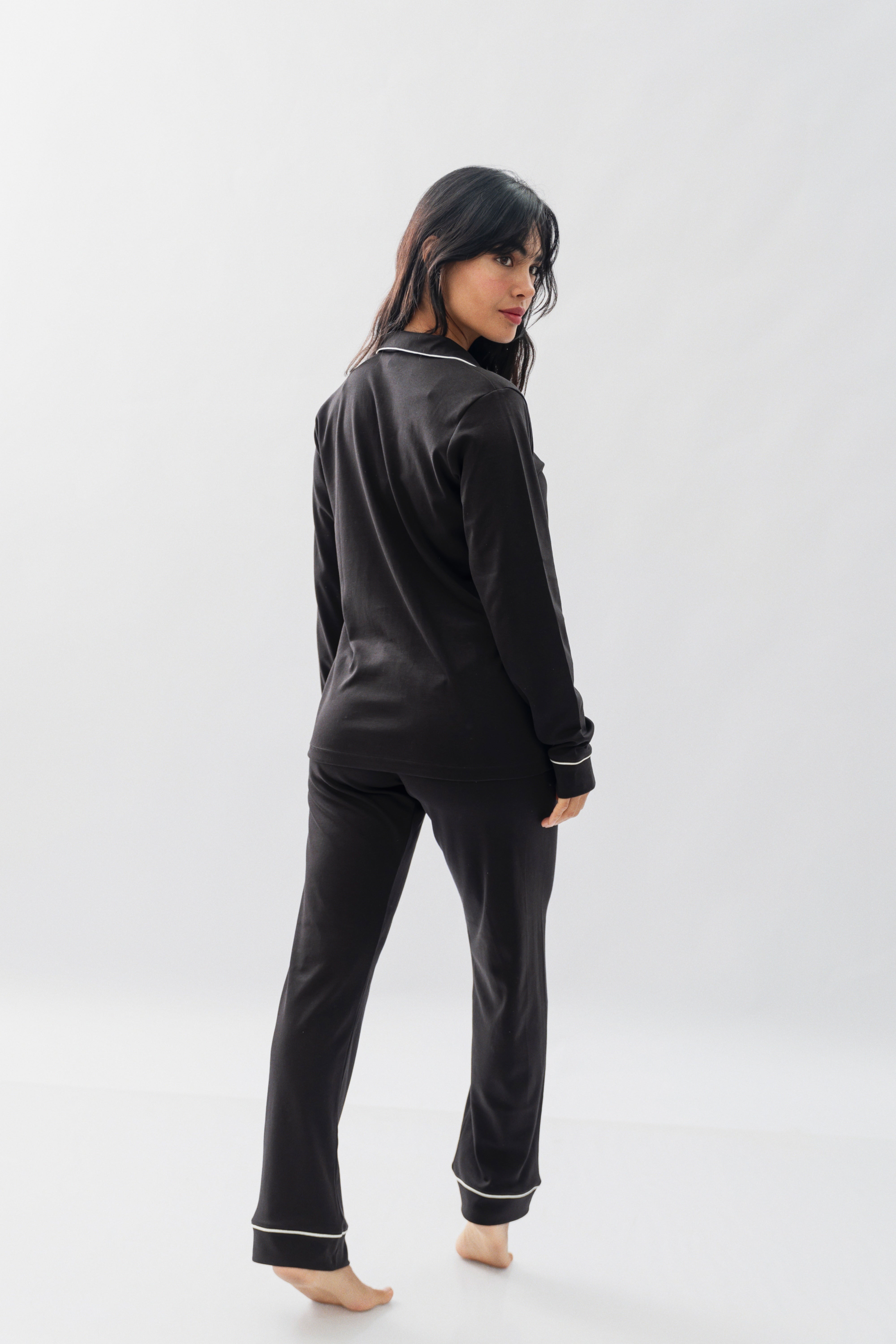 Pijama Nairobi Negra - Algodón Pima