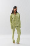 PIJAMA NAIROBI VERDE SAGE - ALGODÓN PIMA