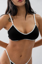 BRALETTE MÍA PADDED NEGRO - ALGODÓN PIMA