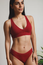 BRALETTE LARA VINO - ALGODÓN PIMA