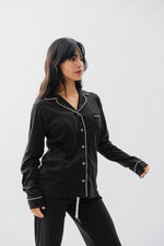 PIJAMA NAIROBI NEGRO - ALGODÓN PIMA