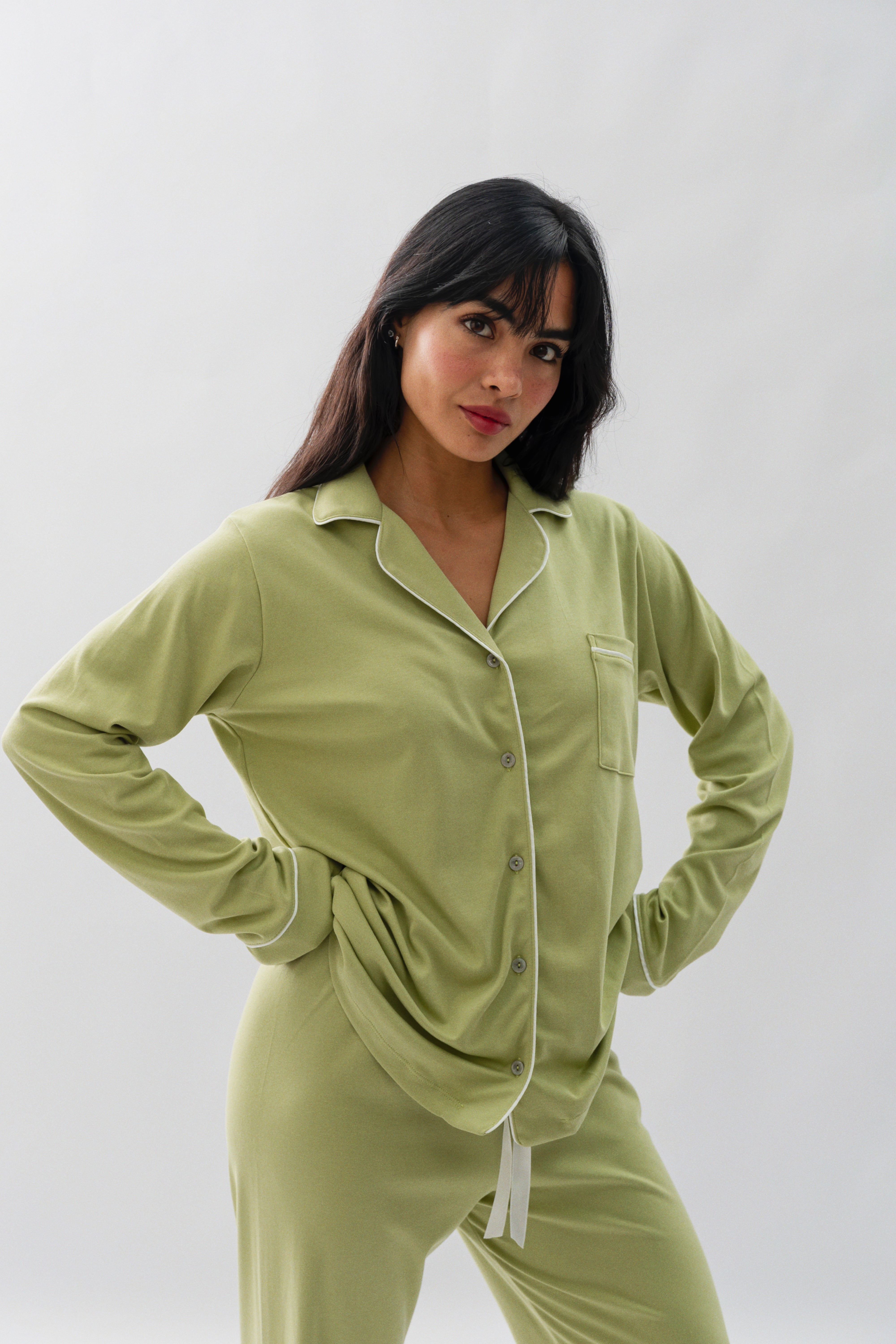 Pijama Nairobi Verde - Algodón Pima