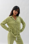 PIJAMA NAIROBI VERDE SAGE - ALGODÓN PIMA