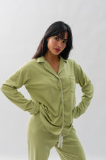 PIJAMA NAIROBI VERDE SAGE - ALGODÓN PIMA