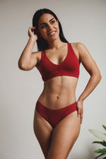 BRALETTE LARA VINO - ALGODÓN PIMA