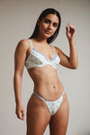 BRALETTE BALCONETTE LOLITA BABY BLUE GARDEN