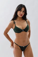 BRALETTE GIORGIA BALCONETTE VERDE BOTELLA