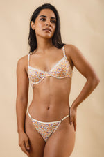 BRALETTE BALCONETTE LOLITA ORANGE FLOWERS