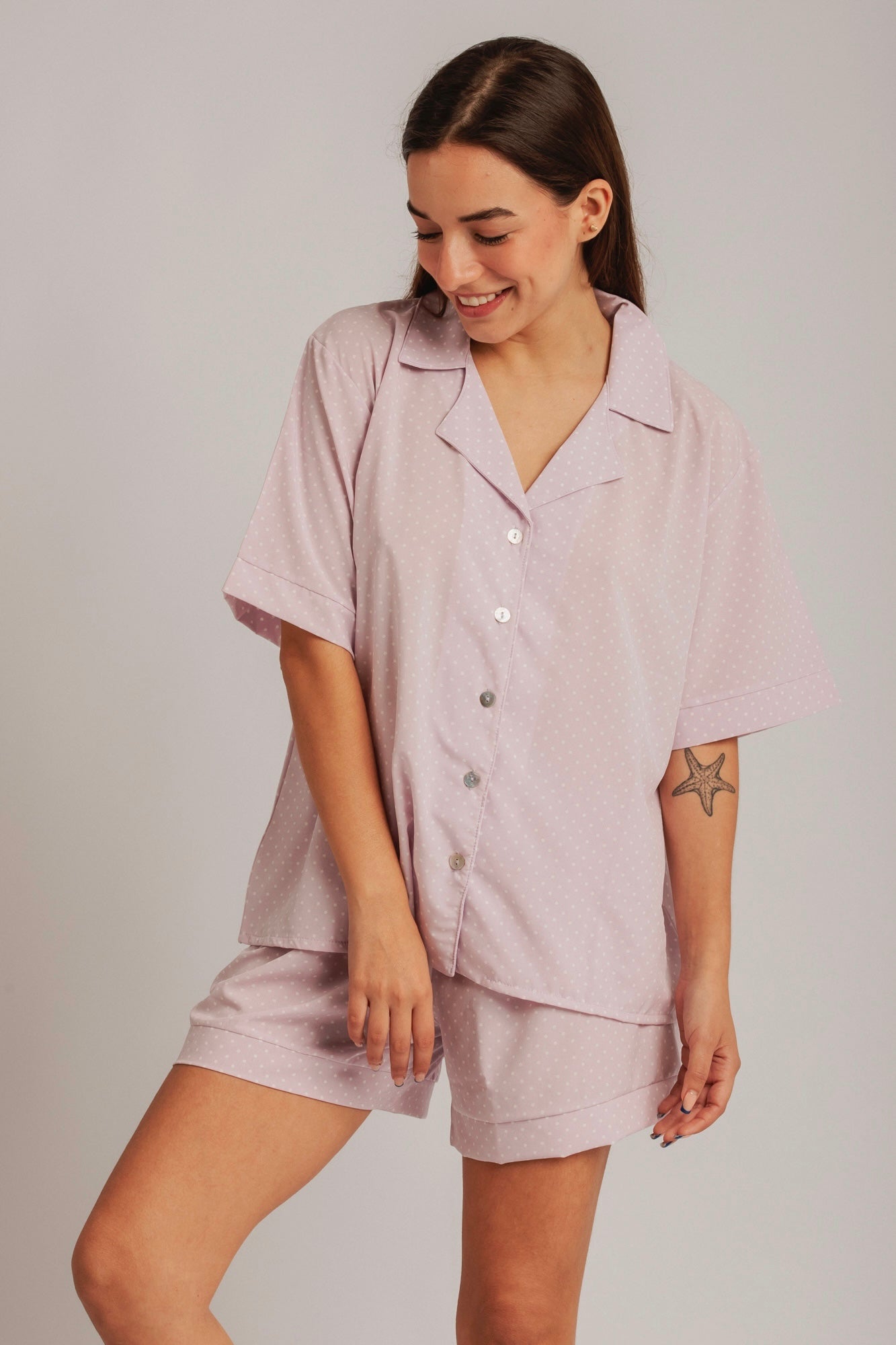 PIJAMA HANNAH LILA - SEDA