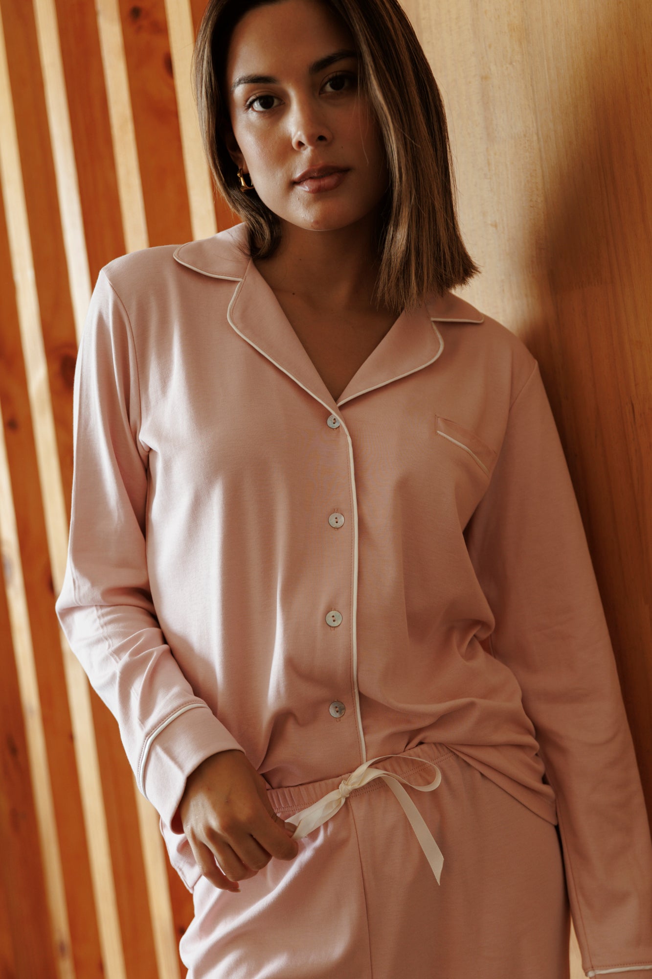 PIJAMA NAIROBI ROSA - ALGODÓN PIMA