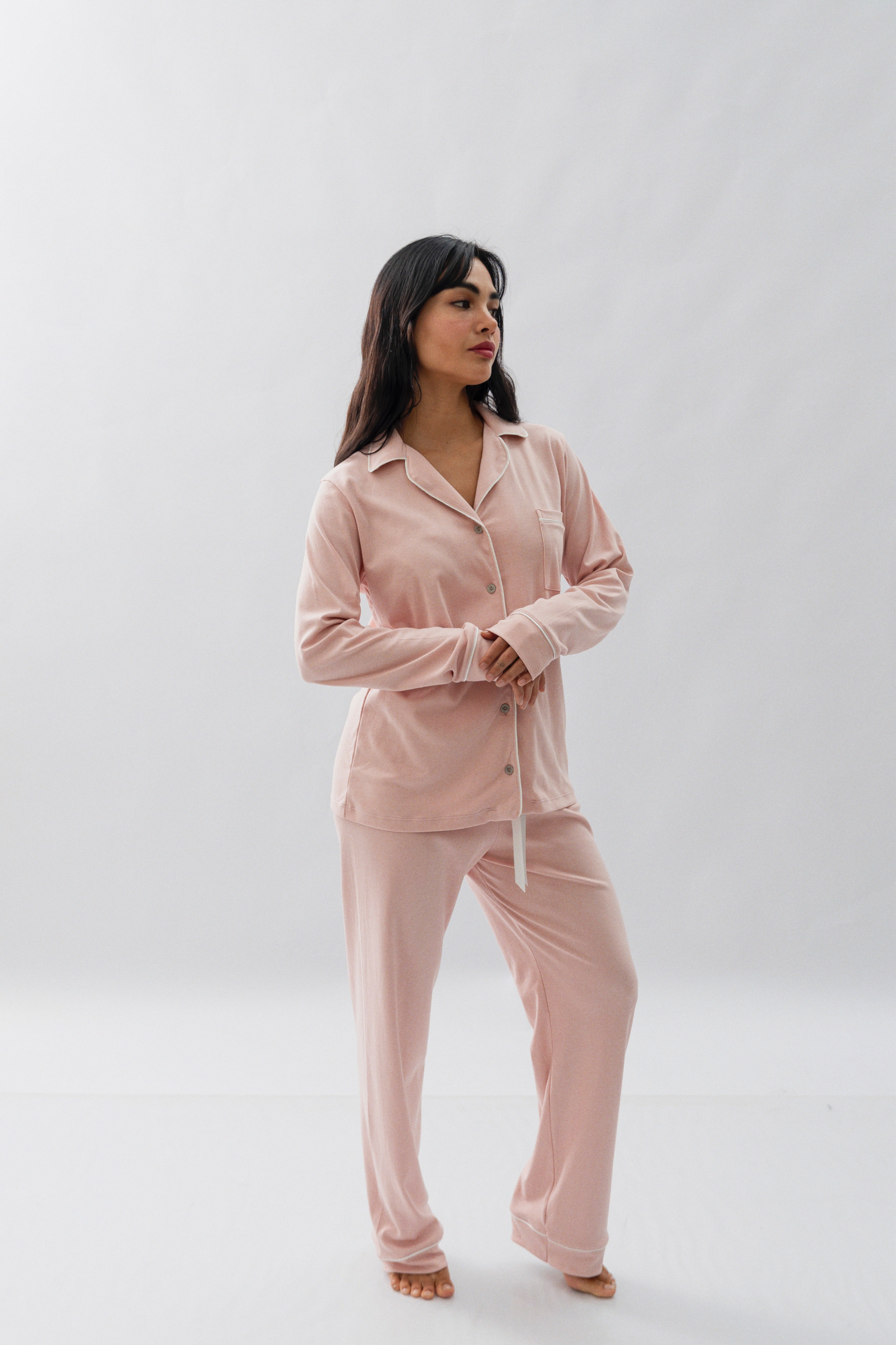 PIJAMA NAIROBI ROSA - ALGODÓN PIMA