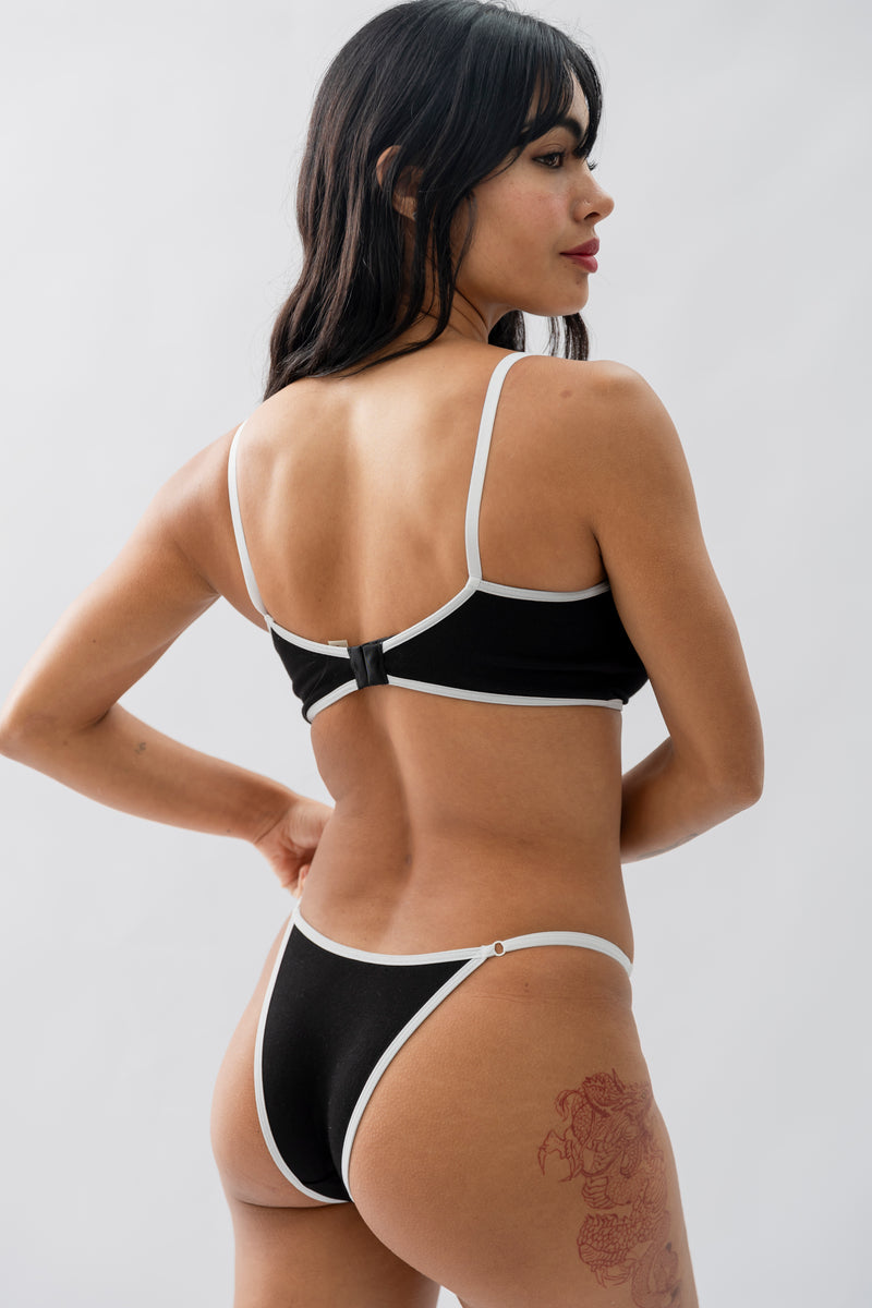 BRALETTE MÍA PADDED NEGRO - ALGODÓN PIMA