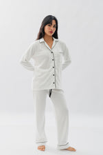 PIJAMA NAIROBI BLANCA - ALGODÓN PIMA