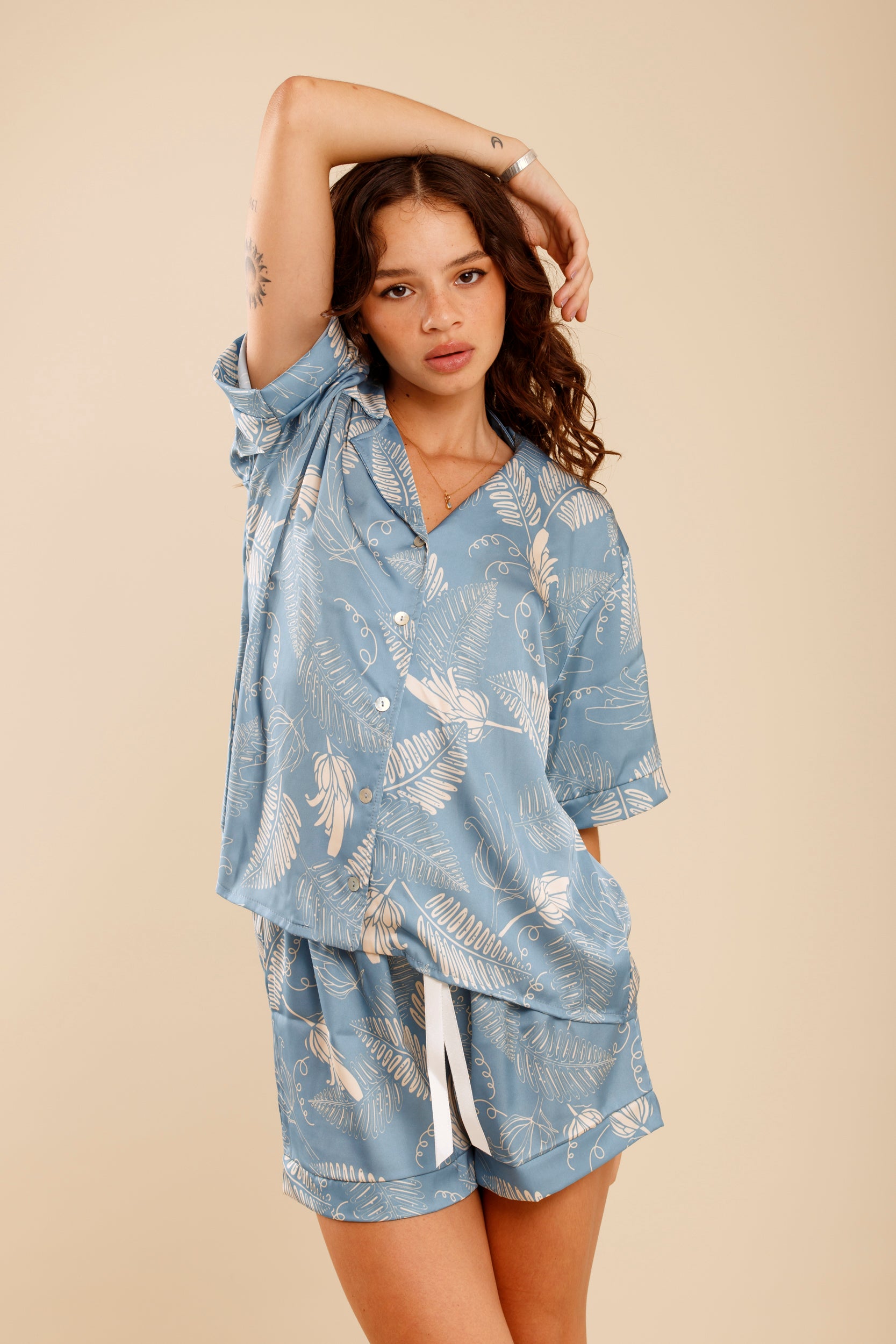 PIJAMA HANNAH ACERO - SEDA