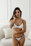 BRALETTE MÍA PADDED HUESO - ALGODÓN PIMA