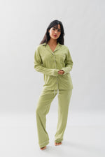 PIJAMA NAIROBI VERDE SAGE - ALGODÓN PIMA