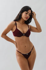 BRALETTE GIORGIA BALCONETTE VINO