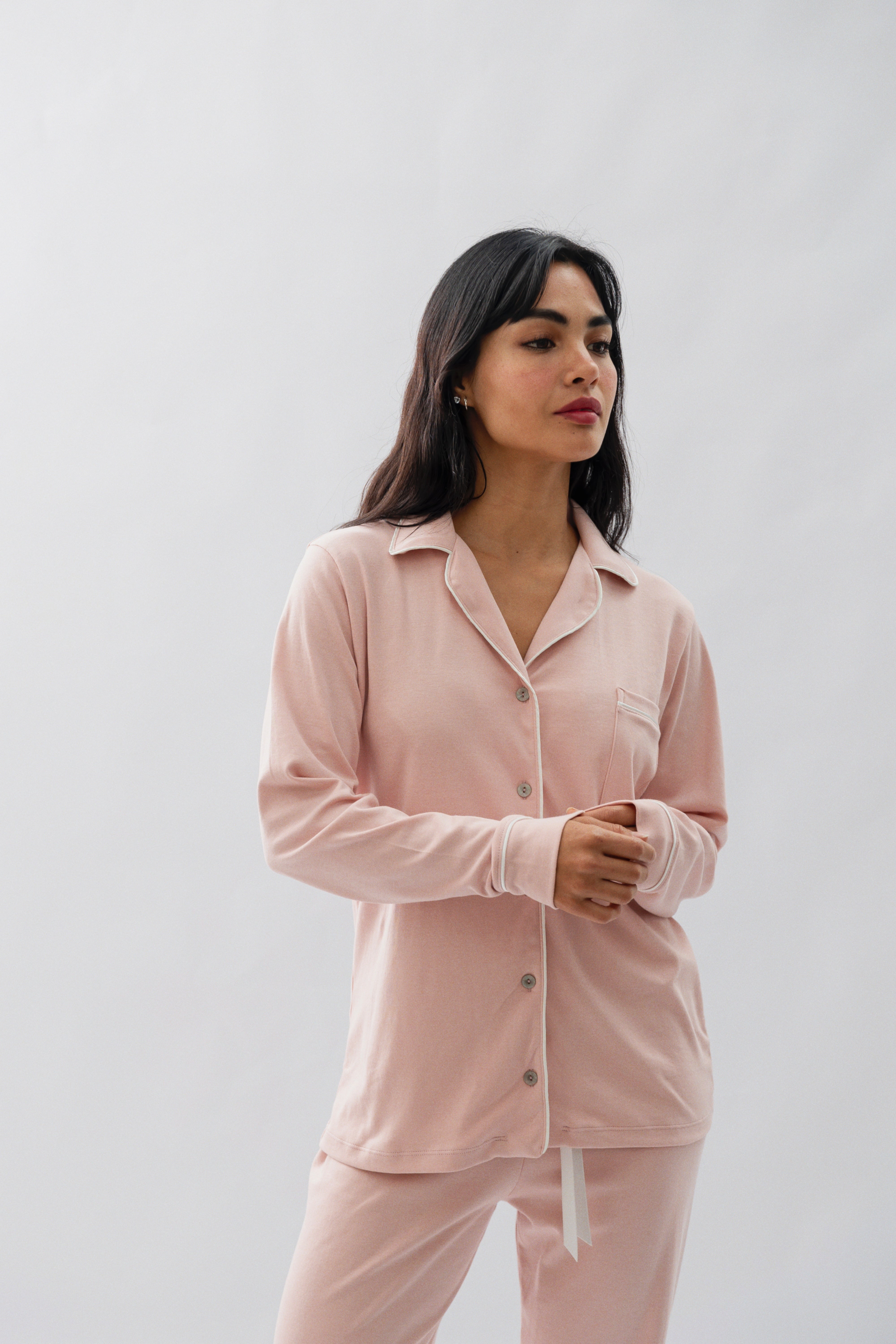 PIJAMA NAIROBI ROSA - ALGODÓN PIMA