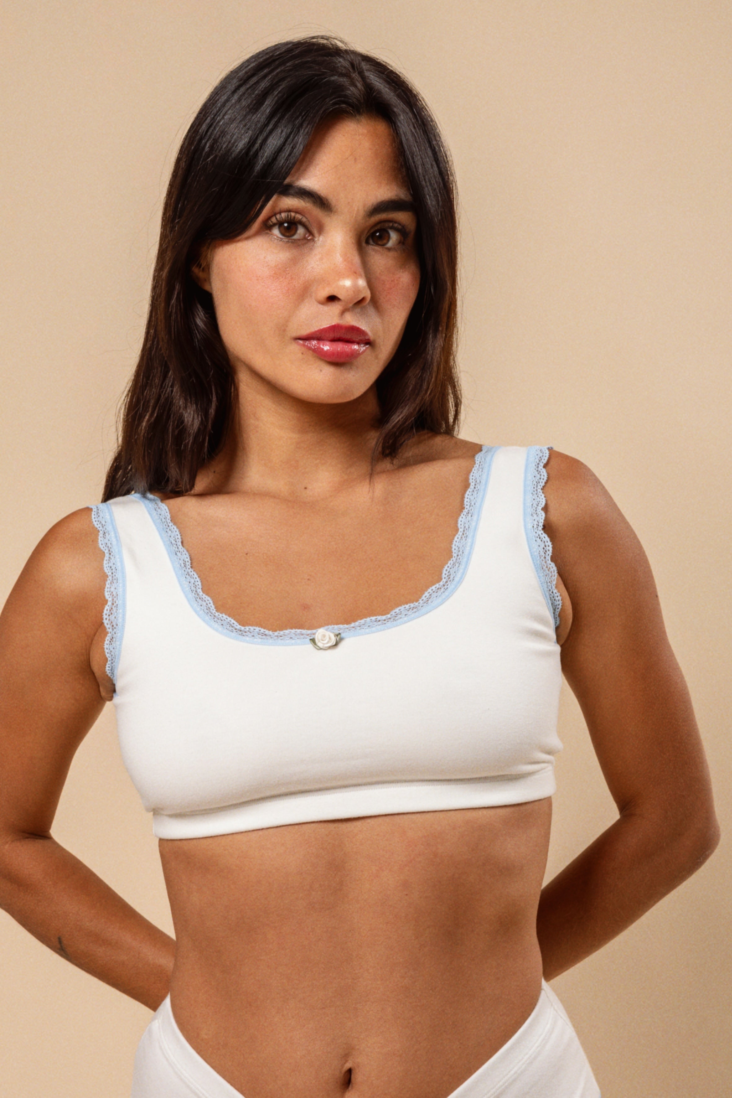 BRALETTE ZARA HUESO - ALGODÓN PIMA