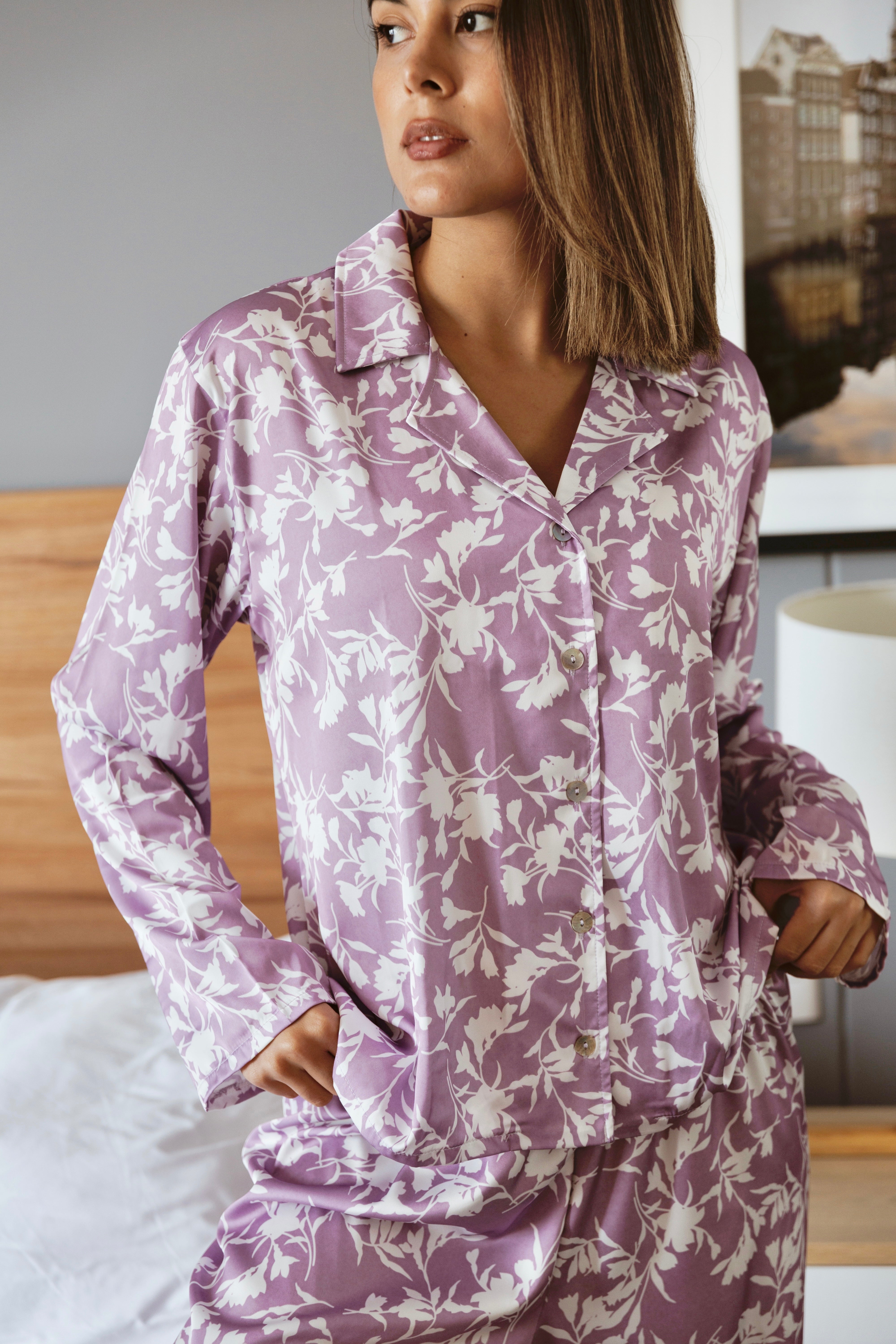 PIJAMA MILA LILA - SEDA