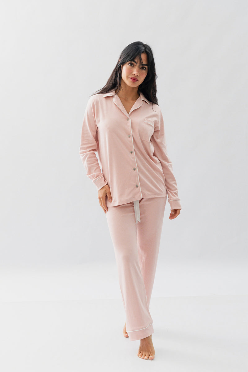 PIJAMA NAIROBI ROSA - ALGODÓN PIMA