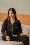 PIJAMA NAIROBI NEGRA - ALGODÓN PIMA